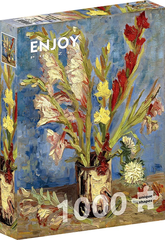 Vase With Gladioli and Chinese Asters